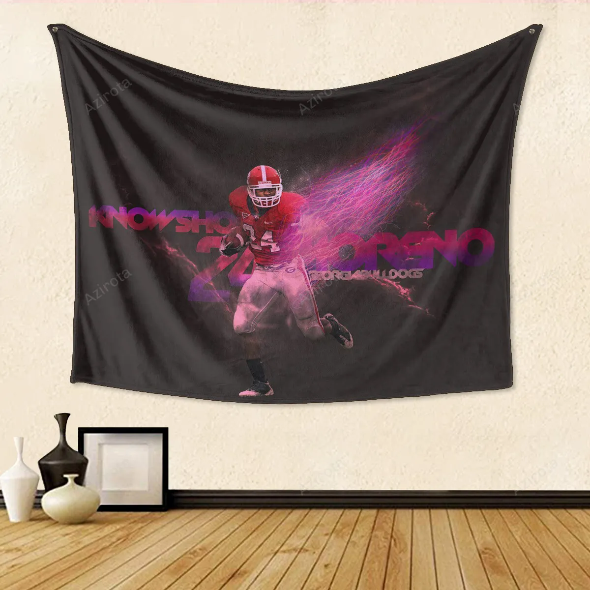 Georgia Bulldogs Player TA13 Gift For Fan 3D Full Printing Tapestry