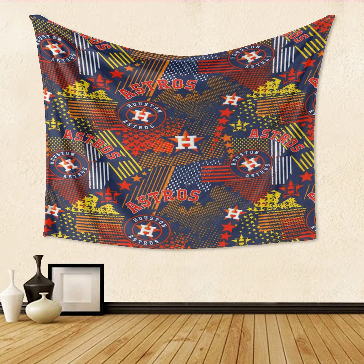 Houston Astros Emblem v11 Gift For Fan 3D Full Printing Tapestry