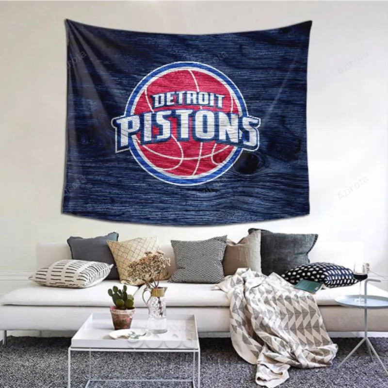 Wall Hangings Detroit Pistons tapestry -155574 Decoration
