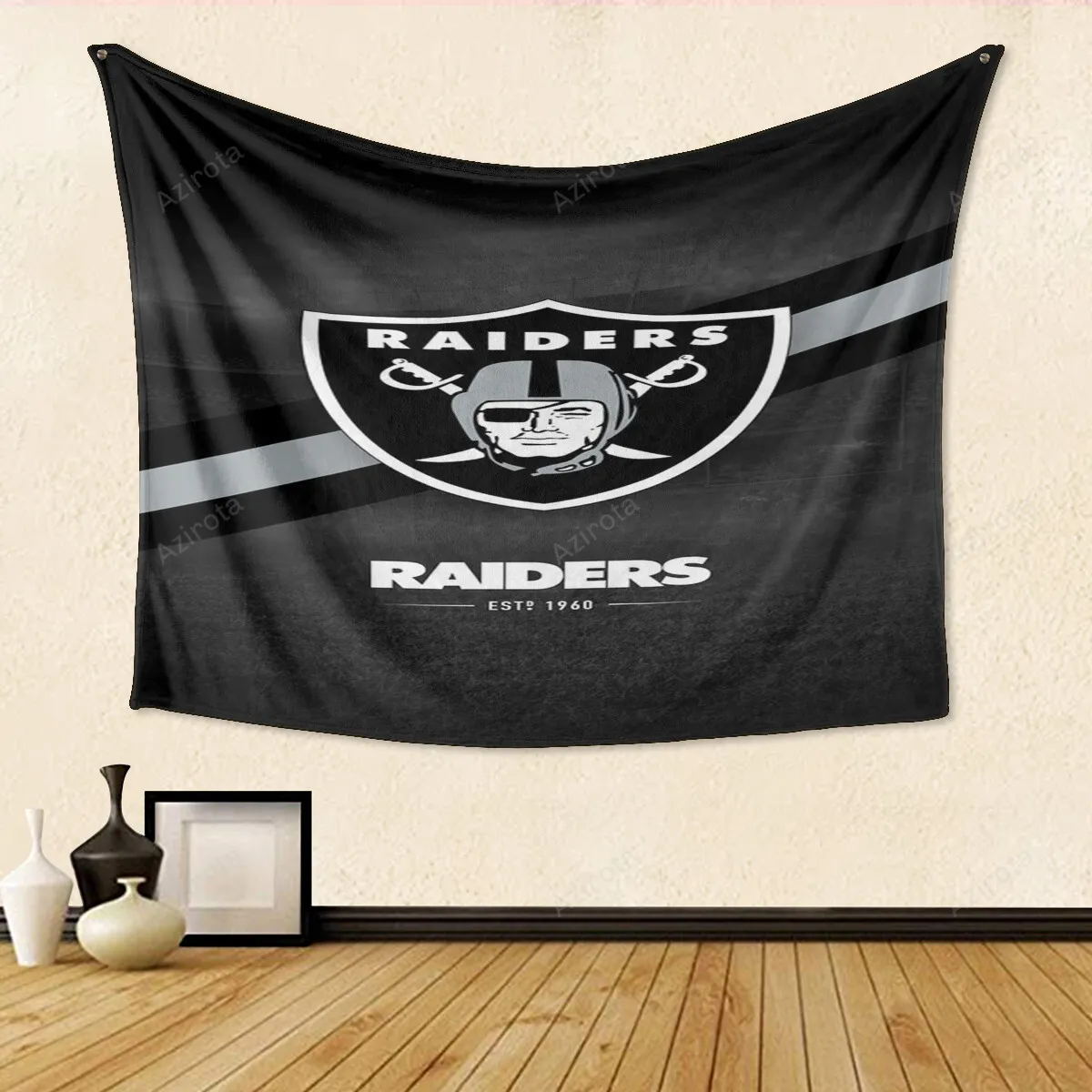 Las Vegas Raiders Est 1960 Gift For Fan 3D Full Printing Tapestry