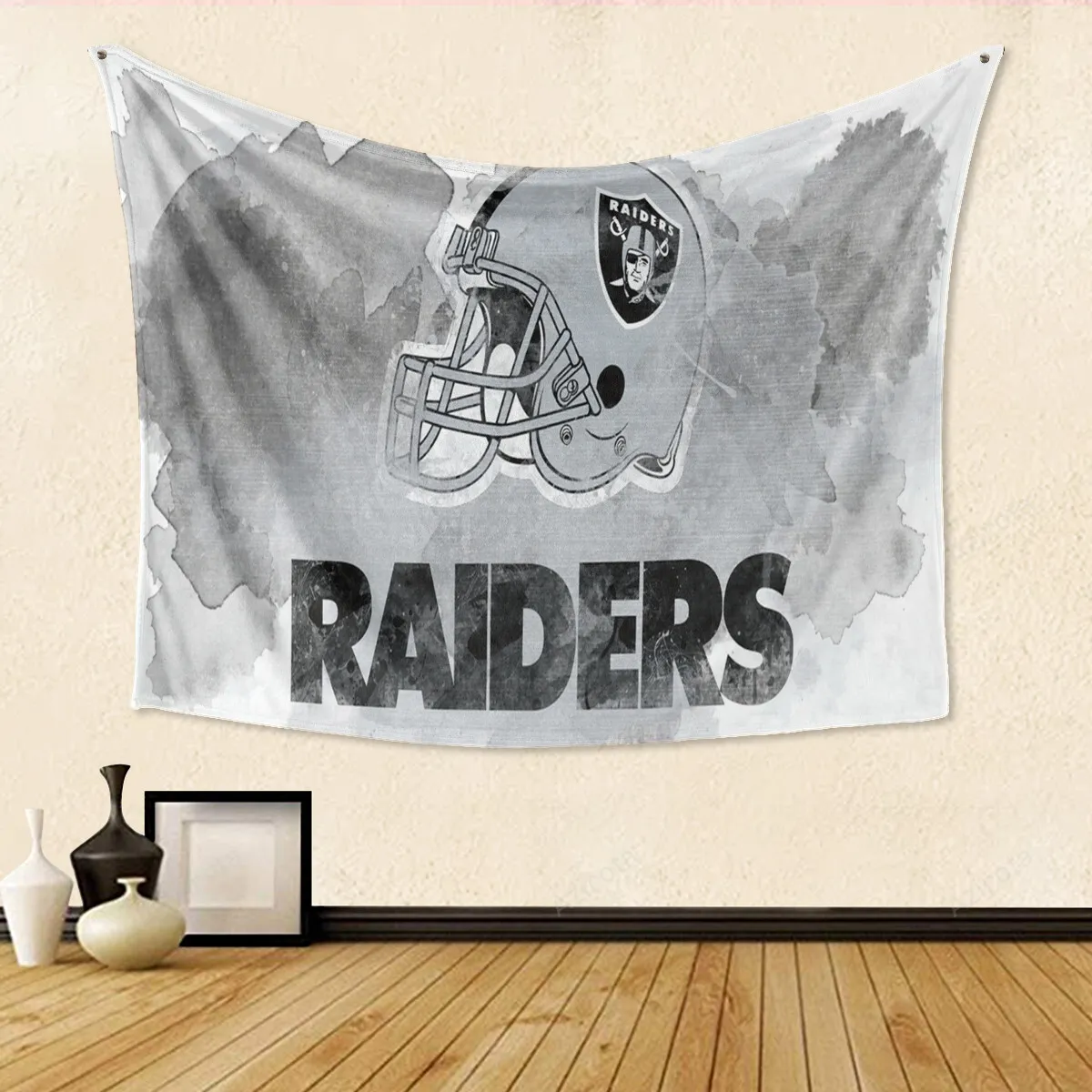 Las Vegas Raiders Helmet Art2 Gift For Fan 3D Full Printing Tapestry