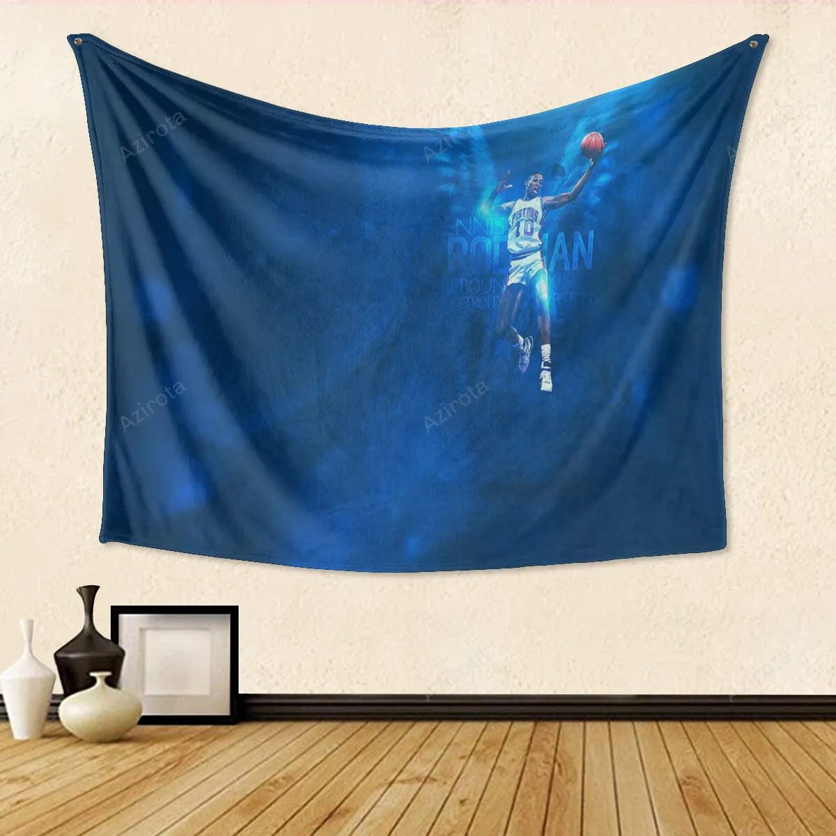 Detroit Pistons Dennis Rodman1 Gift For Fan 3D Full Printing Tapestry