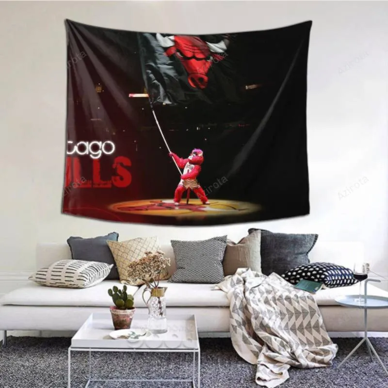 Bedroom Living Chicago Bulls tapestry -156132 Room Dorm Party Decor