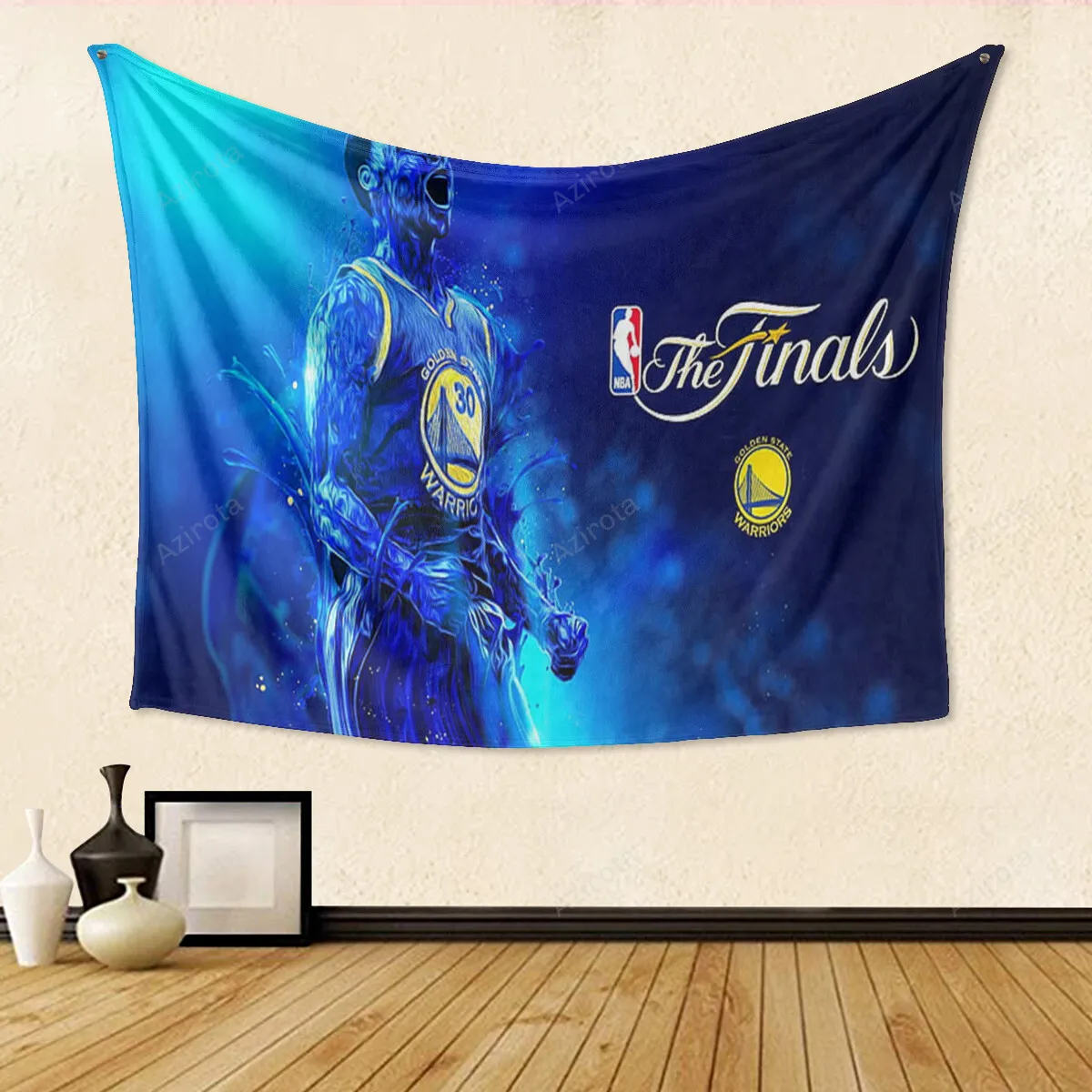 Golden State Warriors Stephen Curry 30 Water Texture Gift For Fan 3D Full Printing Tapestry