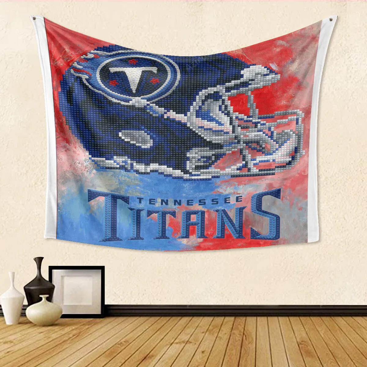 Tennessee Titans Helmet v18 Gift For Fan 3D Full Printing Tapestry