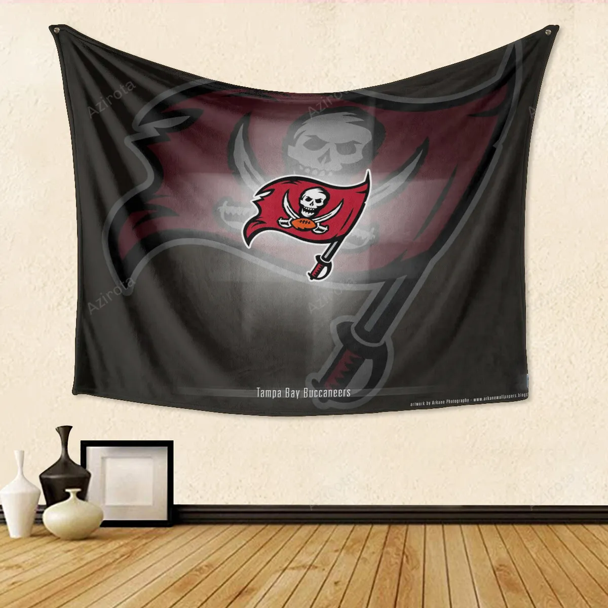 Tampa Bay Buccaneers Emblem v23 Gift For Fan 3D Full Printing Tapestry