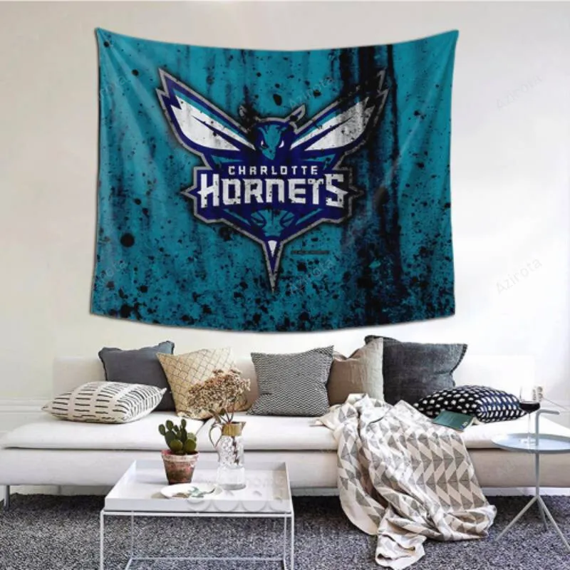 Charlotte Hornets tapestry -154990 as Wall Art Decor for Bedroom- Dorm Decor