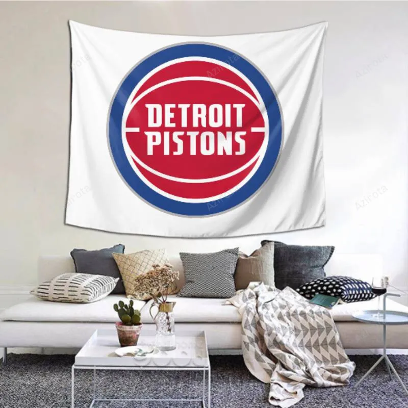 Bedroom Living Detroit Pistons tapestry -155654 Room Dorm Party Decor