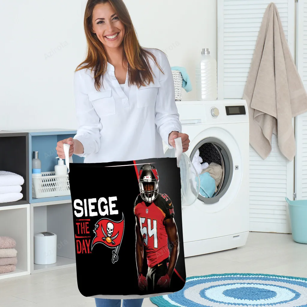 Tampa Bay Buccaneers 54 Lavonte David v15 Gift For Fan 3D Foldable Laundry Basket