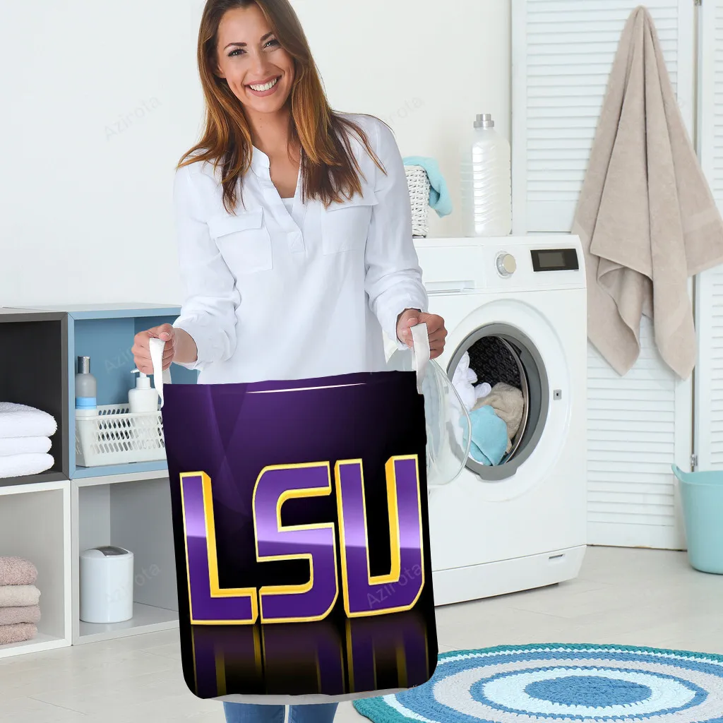 LSU Tigers Purple TA3 Gift For Fan 3D Full Printing Laundry Basket