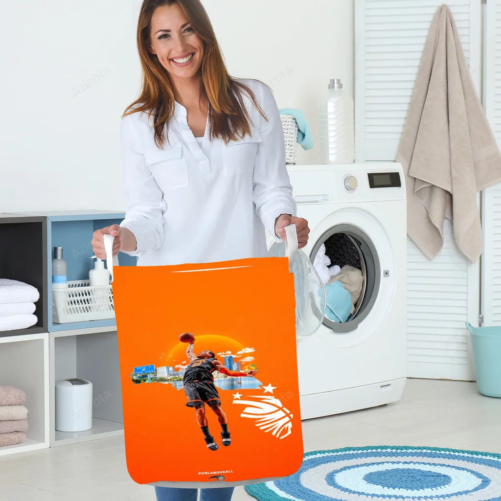 Orlando Magic Aaron Gordon5 Gift For Fan 3D Foldable Laundry Basket