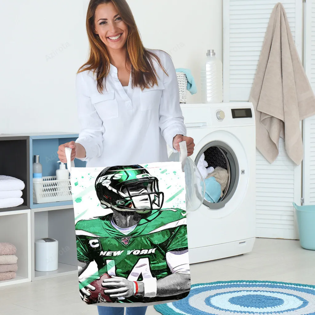 New York Jets Sam Darnold1 Gift For Fan 3D Foldable Laundry Basket