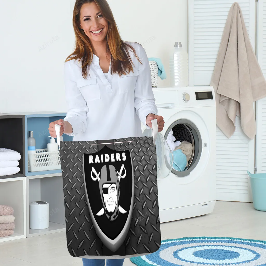Las Vegas Raiders Logo Art15 Gift For Fan 3D Foldable Laundry Basket