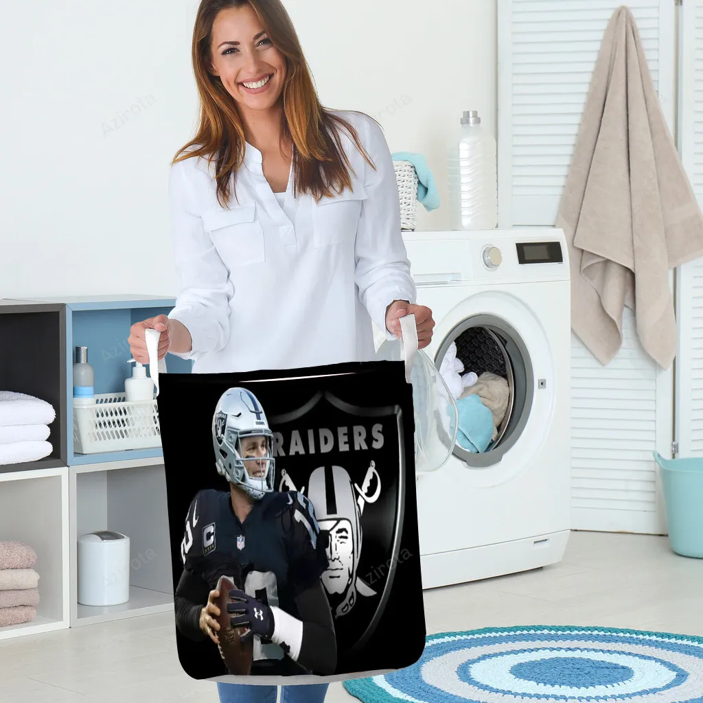 Las Vegas Raiders Tom Brady 12 v4 Gift For Fan 3D Foldable Laundry Basket