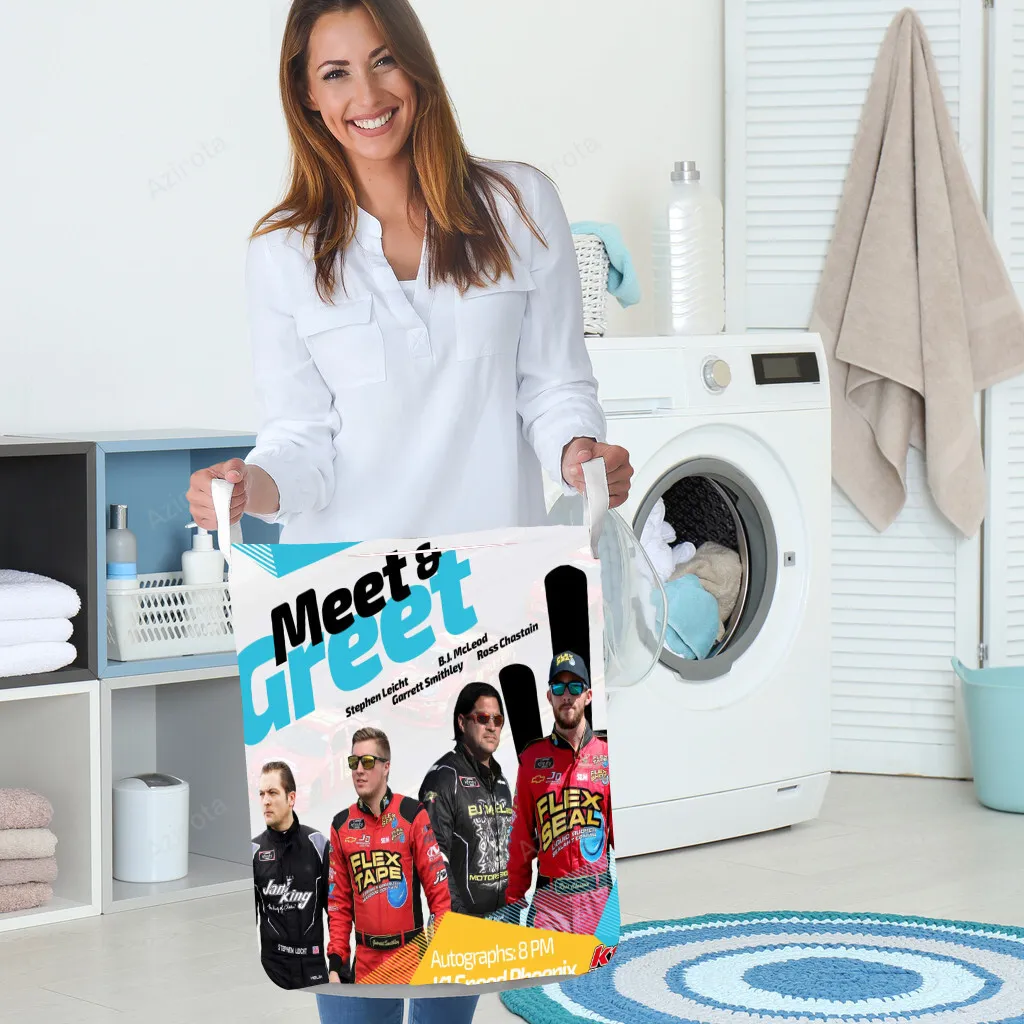 JD Motorsport W Gary Keller Drivers1 Gift For Fan 3D Foldable Laundry Basket