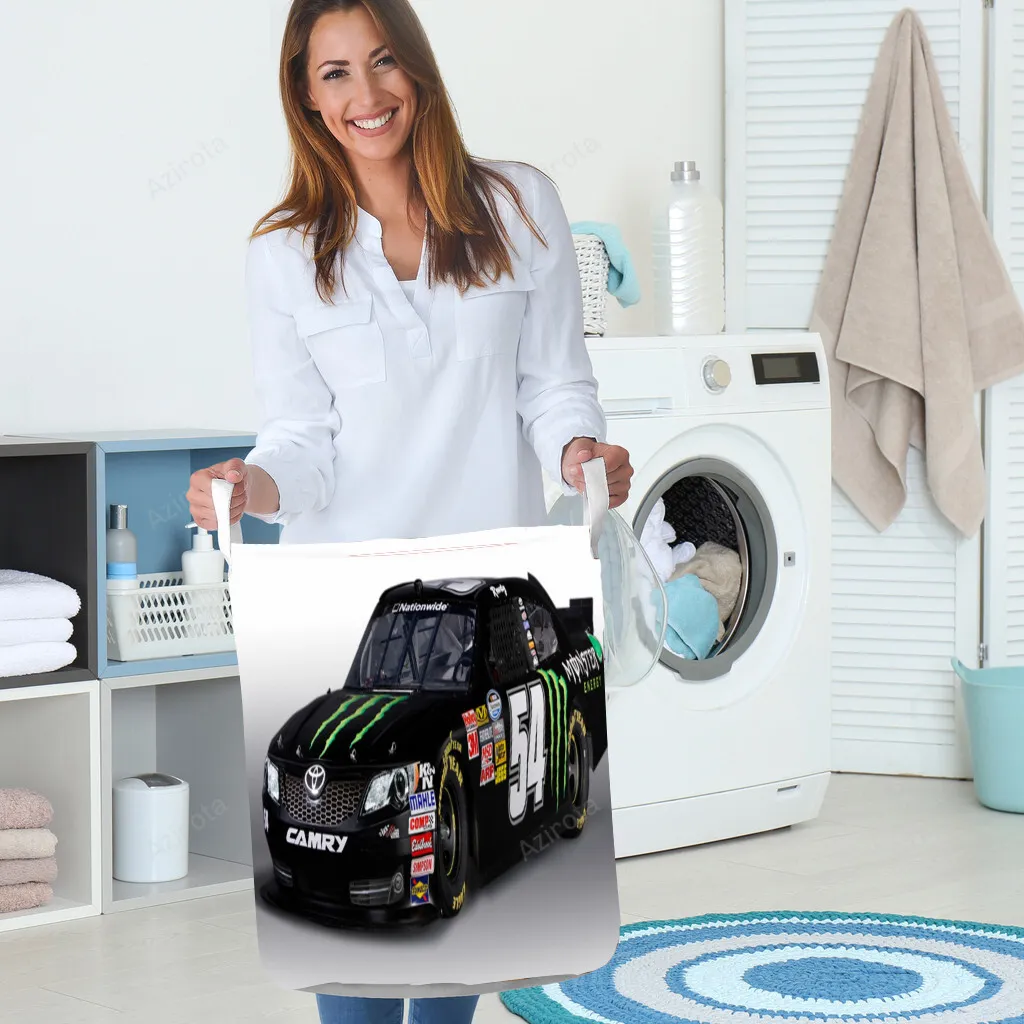 Joe Gibbs Racing Car10 Gift For Fan 3D Foldable Laundry Basket