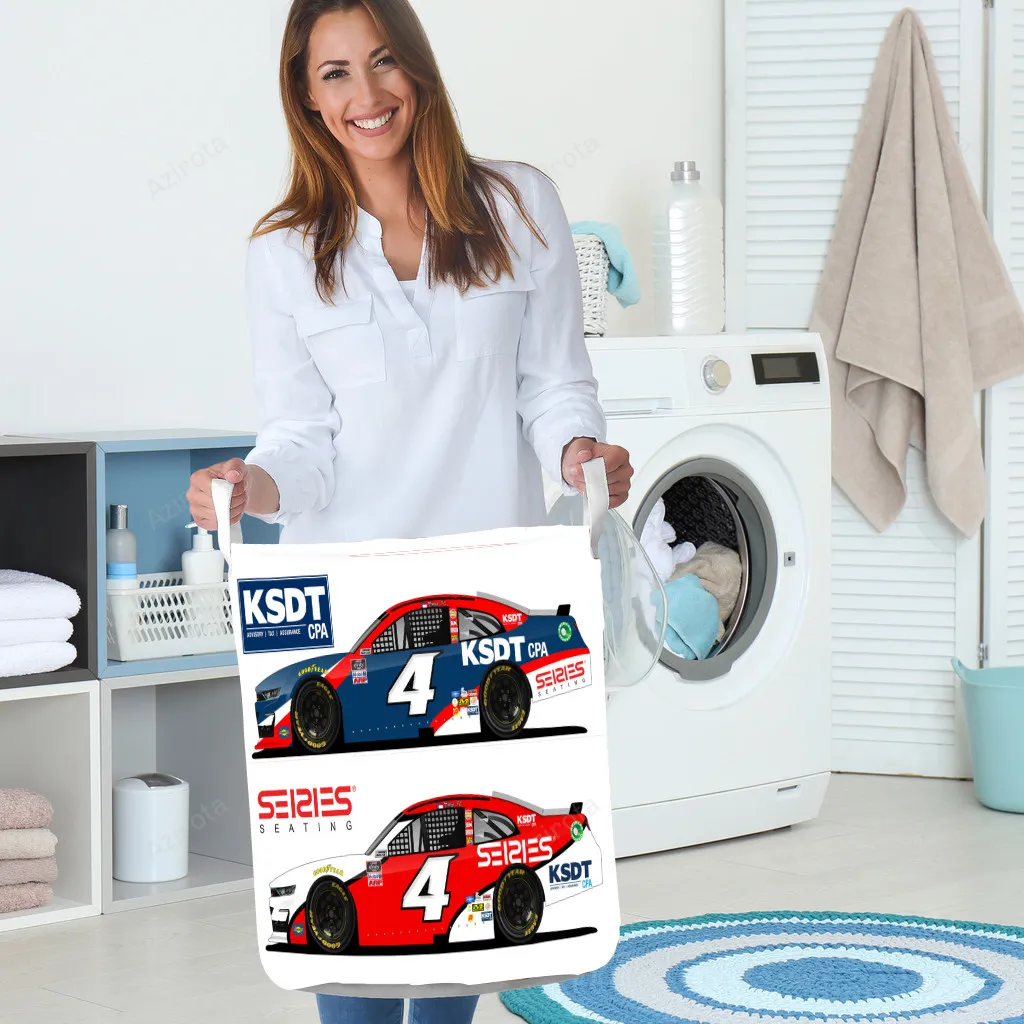 JD Motorsport W Gary Keller Car1 Gift For Fan 3D Foldable Laundry Basket