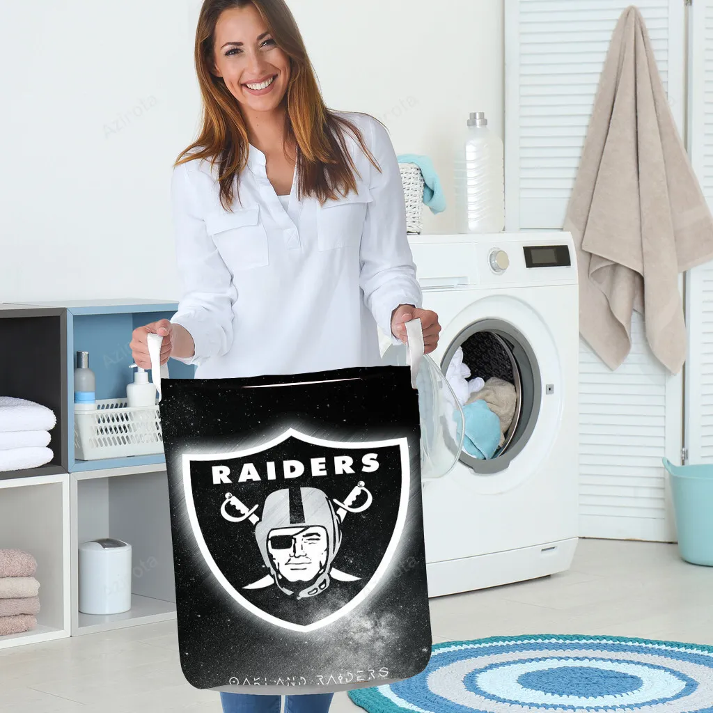 Las Vegas Raiders Galaxy Logo Art Gift For Fan 3D Foldable Laundry Basket