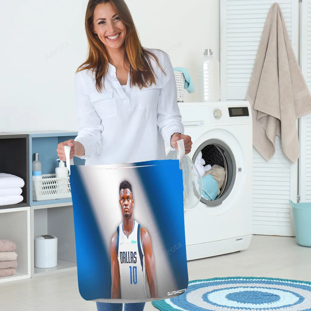 Dallas Mavericks 10 Zion Williamson Gift For Fan 3D Foldable Laundry Basket