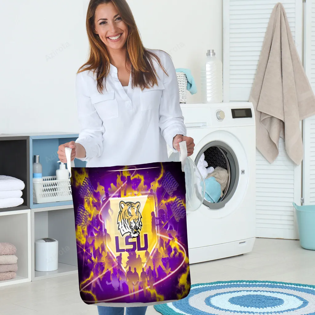 LSU Tigers Purple TA15 Gift For Fan 3D Full Printing Laundry Basket