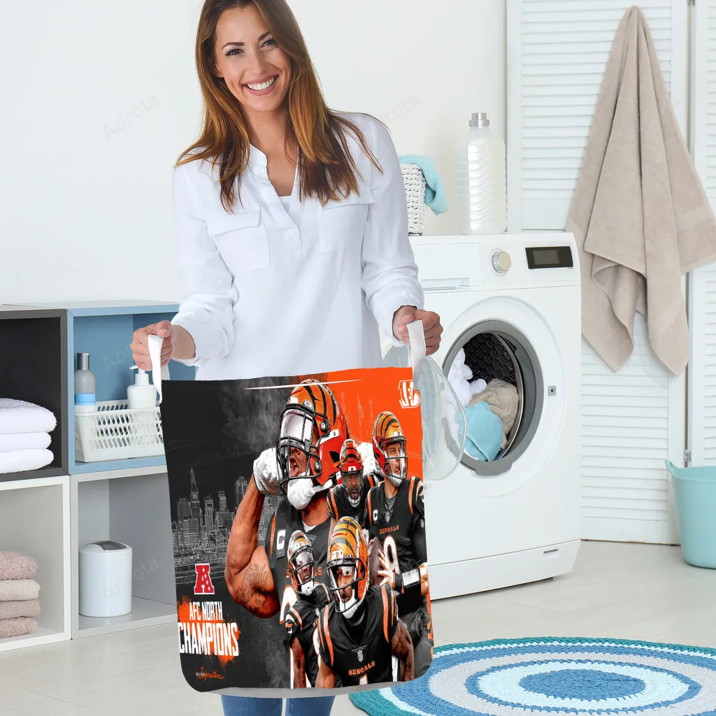 Cincinnati Bengals Team v12 Gift For Fan 3D Foldable Laundry Basket