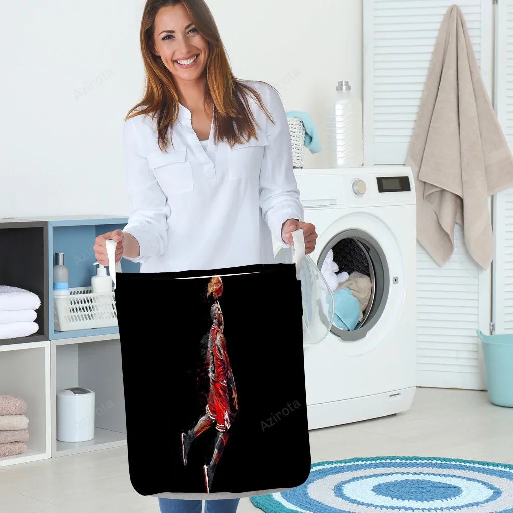 Chicago Bulls 03 Michael Jordan m3 Gift For Fan 3D Foldable Laundry Basket