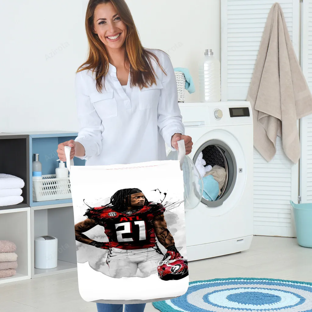 Georgia Bulldogs Player TA16 Gift For Fan 3D Full Printing Laundry Basket