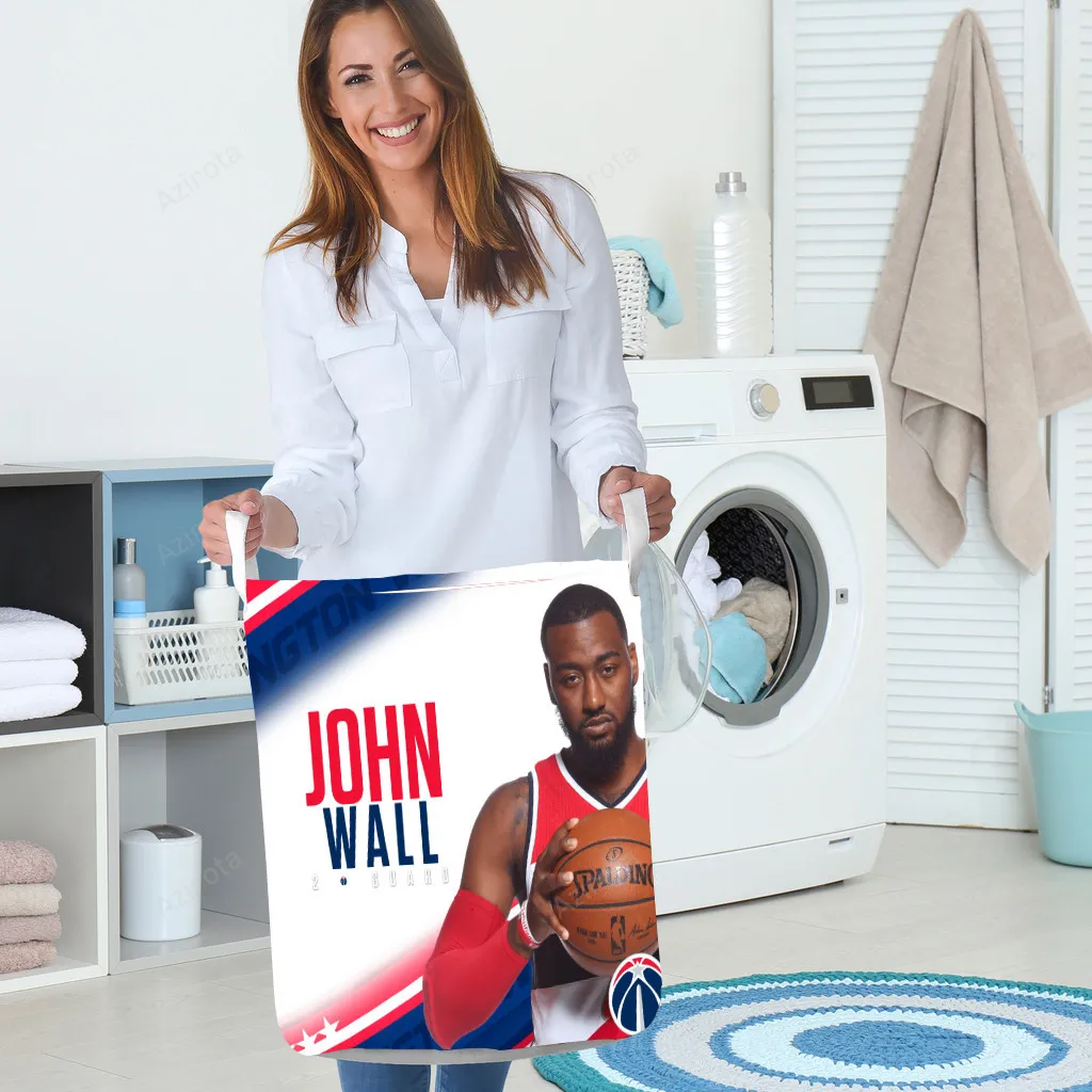 Washington Wizards John Wall5 Gift For Fan 3D Foldable Laundry Basket