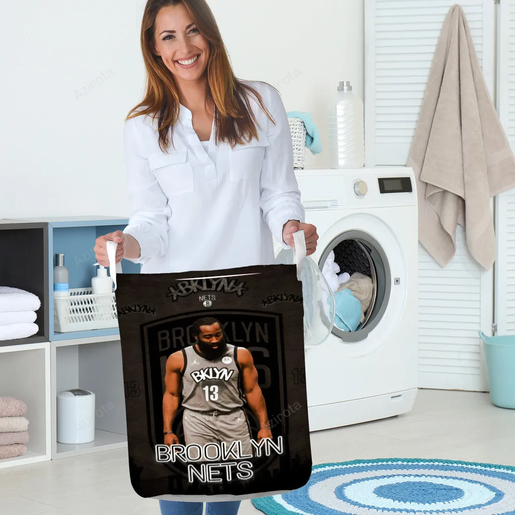 Brooklyn Nets James Harden1 Gift For Fan 3D Foldable Laundry Basket