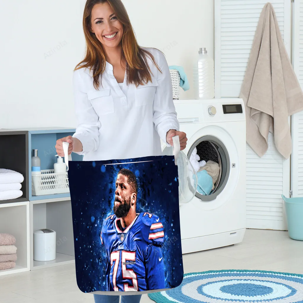 Buffalo Bills 75 Darryl Williams Gift For Fan 3D Foldable Laundry Basket