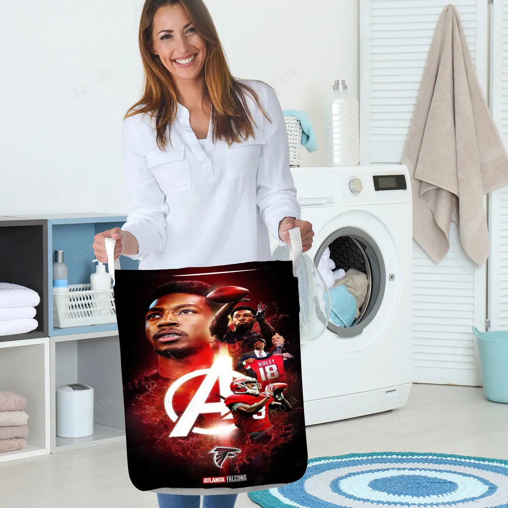 Atlanta Falcons Ridley 18 v2 Gift For Fan 3D Foldable Laundry Basket