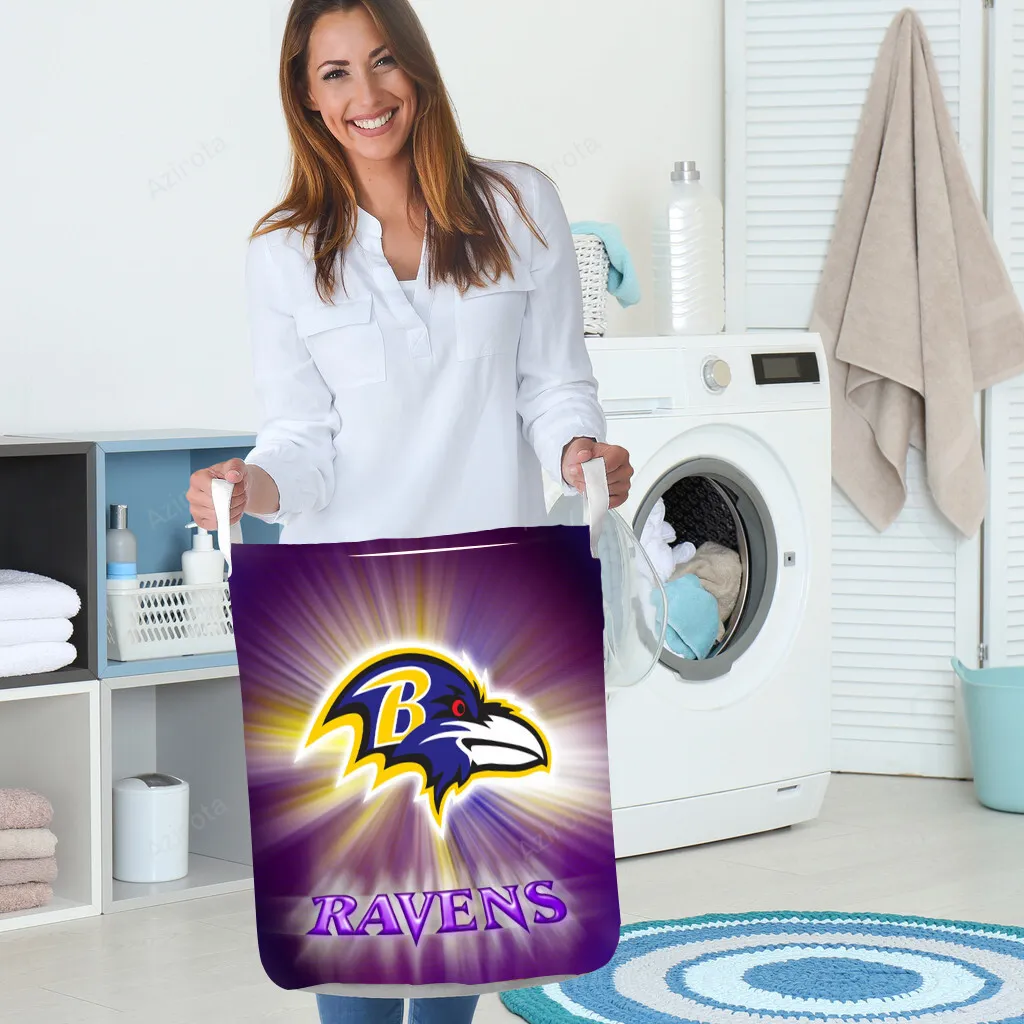 Baltimore Ravens Logo4 Gift For Fan 3D Foldable Laundry Basket