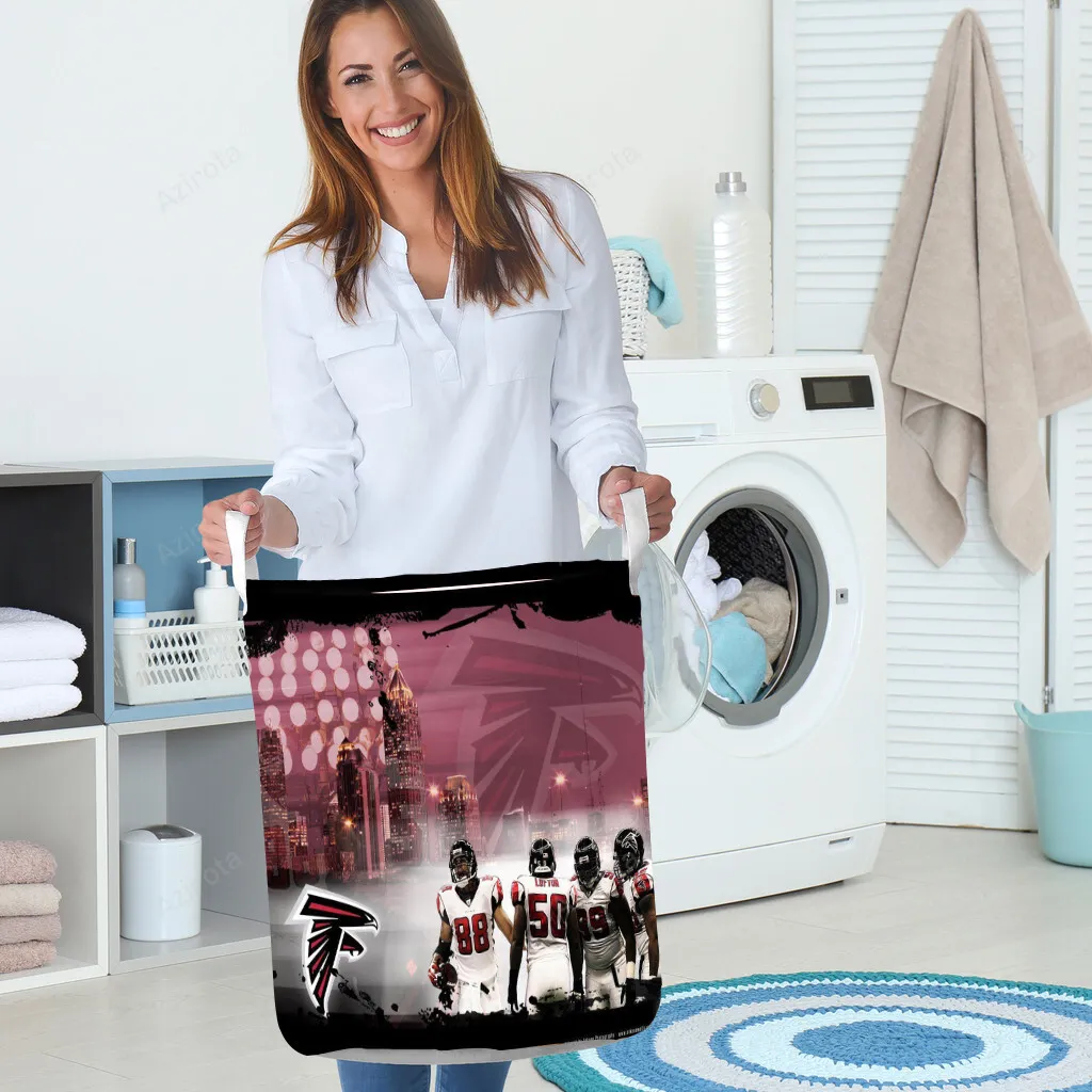 Atlanta Falcons Team City Gift For Fan 3D Foldable Laundry Basket