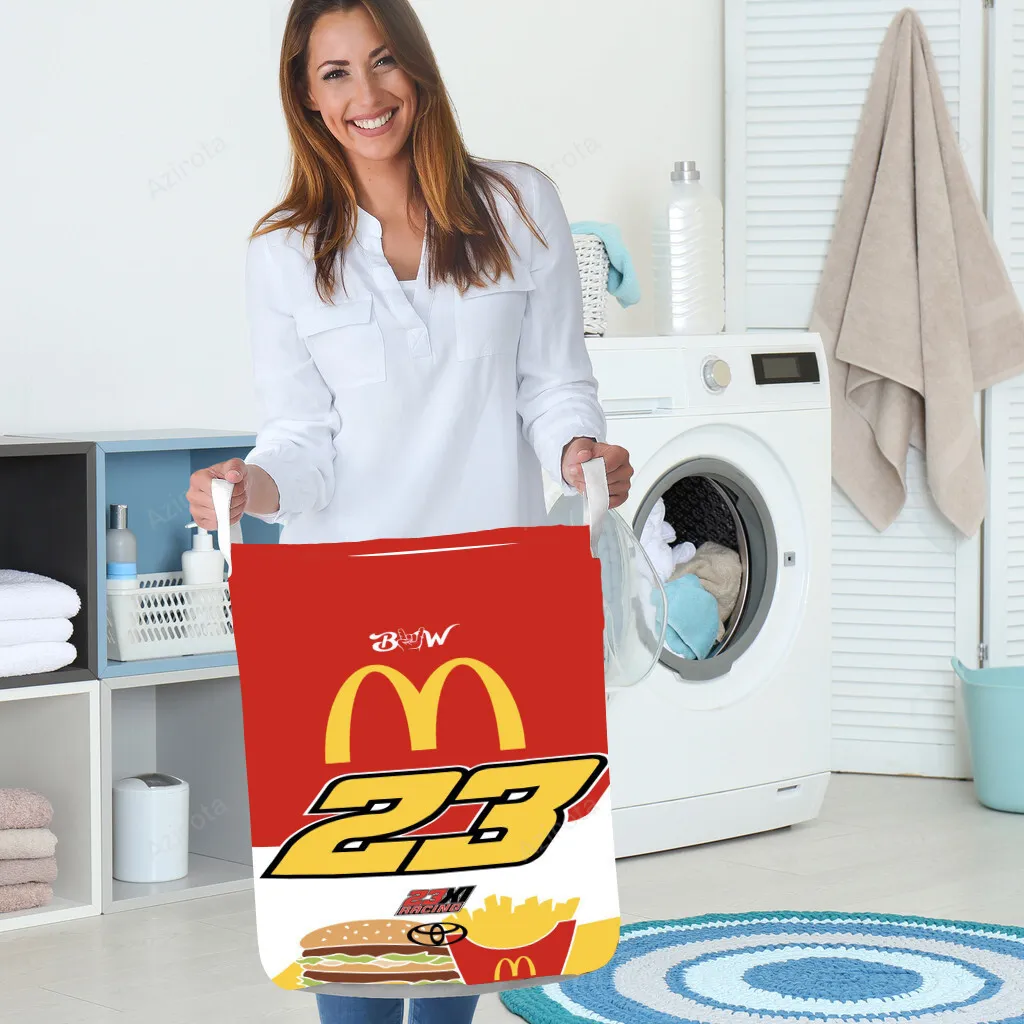 23XI Racing Logo8 Gift For Fan 3D Foldable Laundry Basket