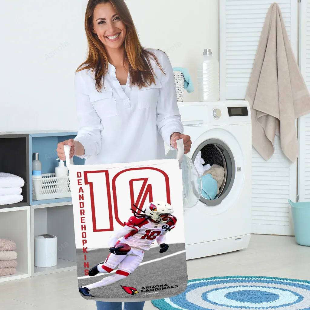 Arizona Cardinals v4 Deandre Hopkins 10 Gift For Fan 3D Foldable Laundry Basket