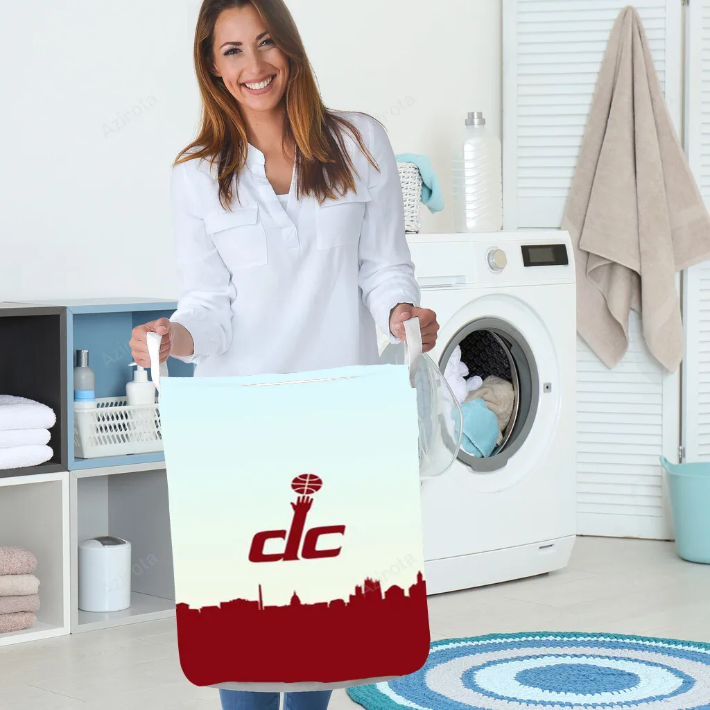 Washington Wizards City Red1 Gift For Fan 3D Foldable Laundry Basket