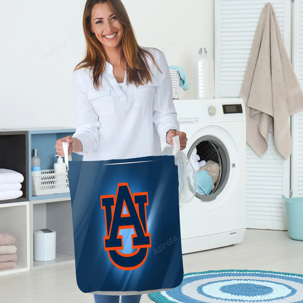Auburn Tigers Blue TA4 Gift For Fan 3D Full Printing Laundry Basket