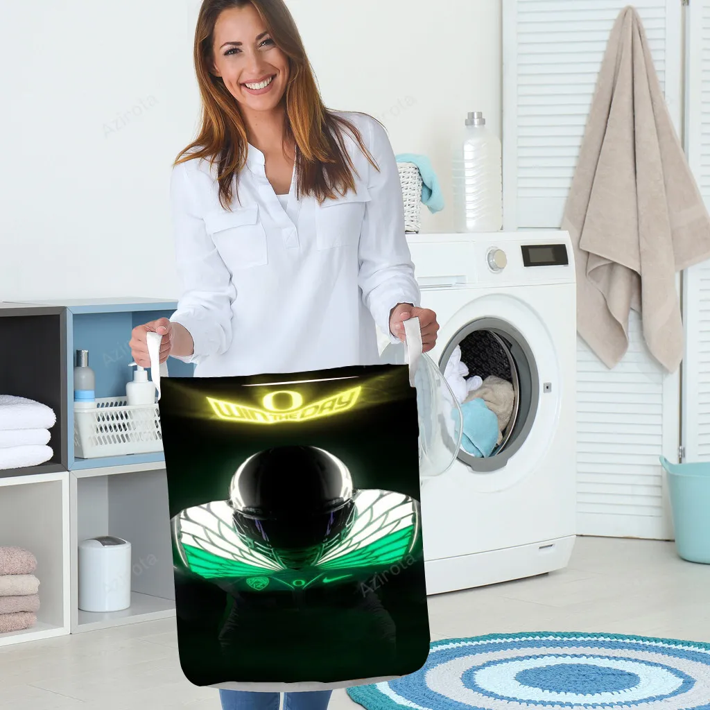 Oregon Ducks Player TA6 Gift For Fan 3D Full Printing Laundry Basket