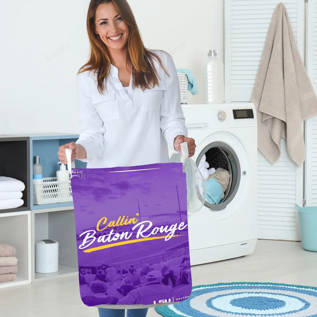 LSU Tigers Purple TA1 Gift For Fan 3D Full Printing Laundry Basket
