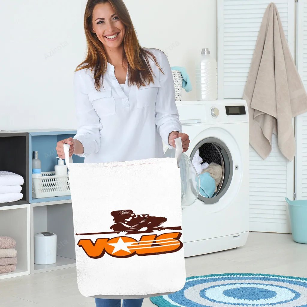 Tennessee Volunteers White TA2 Gift For Fan 3D Full Printing Laundry Basket