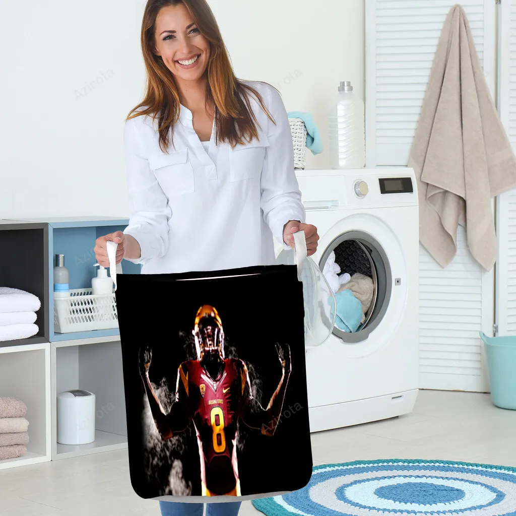 USC Trojans Player TA17 Gift For Fan 3D Full Printing Laundry Basket