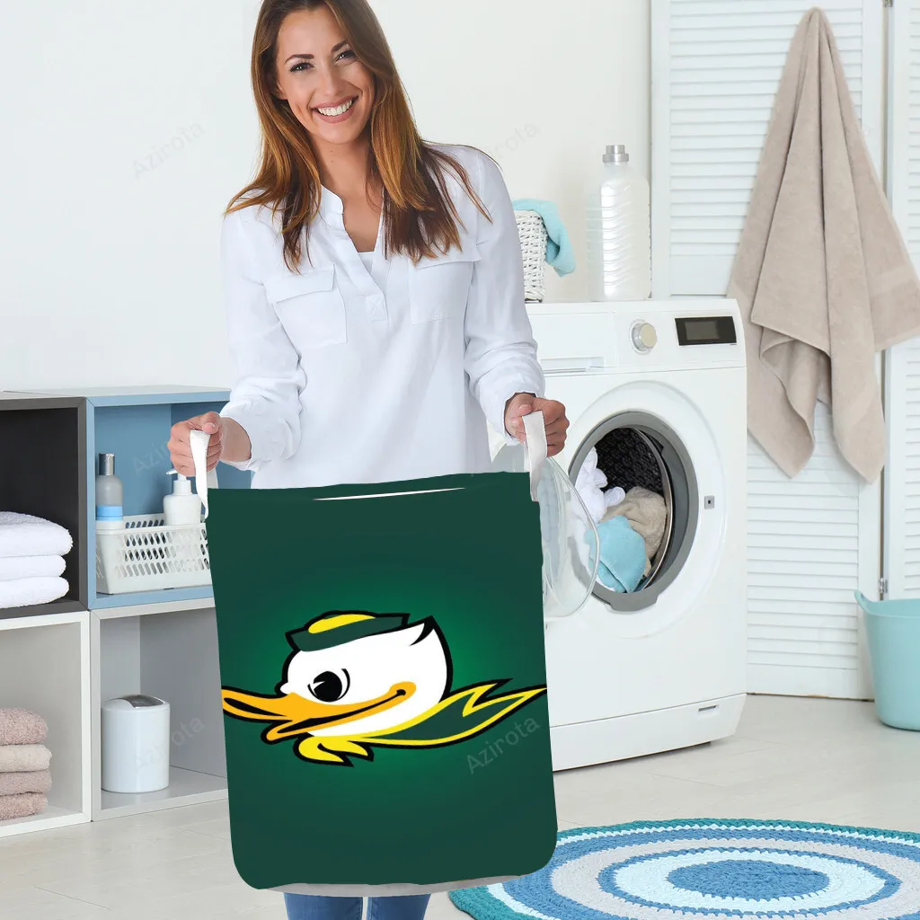 Oregon Ducks Green TA2 Gift For Fan 3D Full Printing Laundry Basket