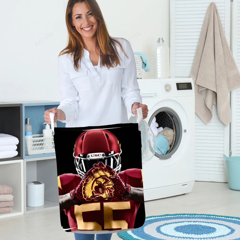 USC Trojans Player TA22 Gift For Fan 3D Full Printing Laundry Basket