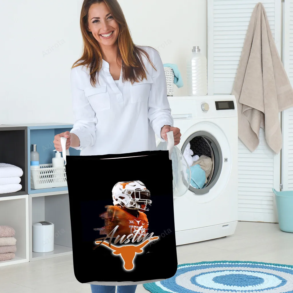 Texas Longhorns Players TA9 Gift For Fans 3D Foldable Laundry Basket