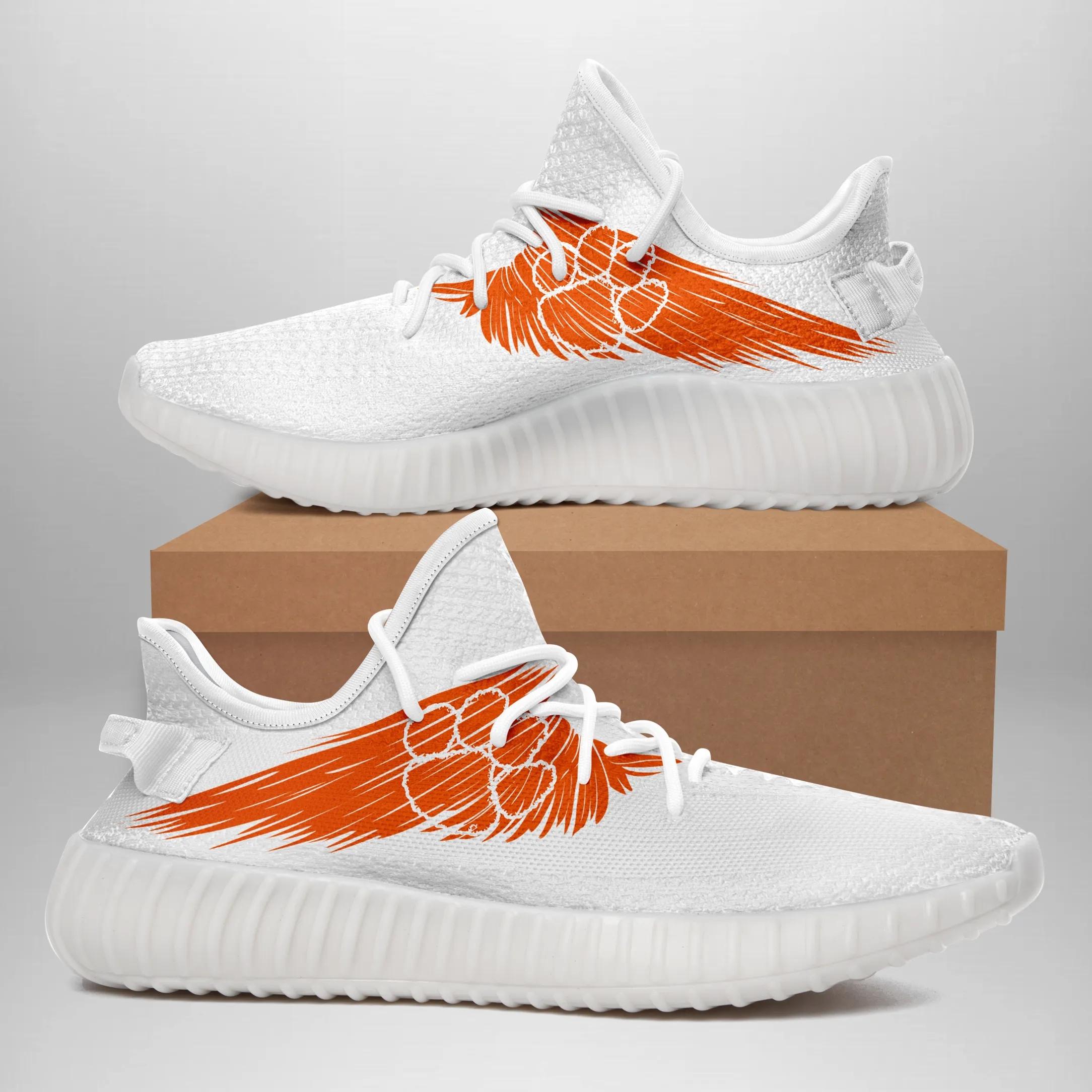 NCAA Clemson Tigers Yeezy Boost Shoes For Men And Women 491WS-2530