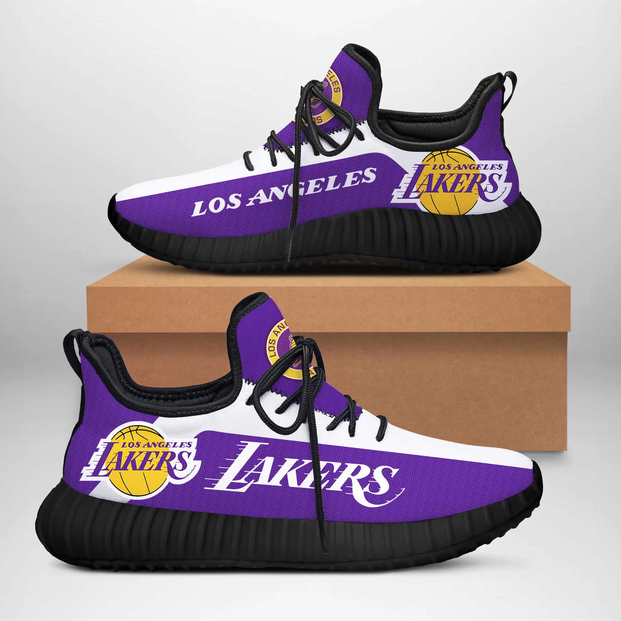 NBA Los Angeles Lakers Reze Sneakers Shoes For Men And Women 281HC-3967