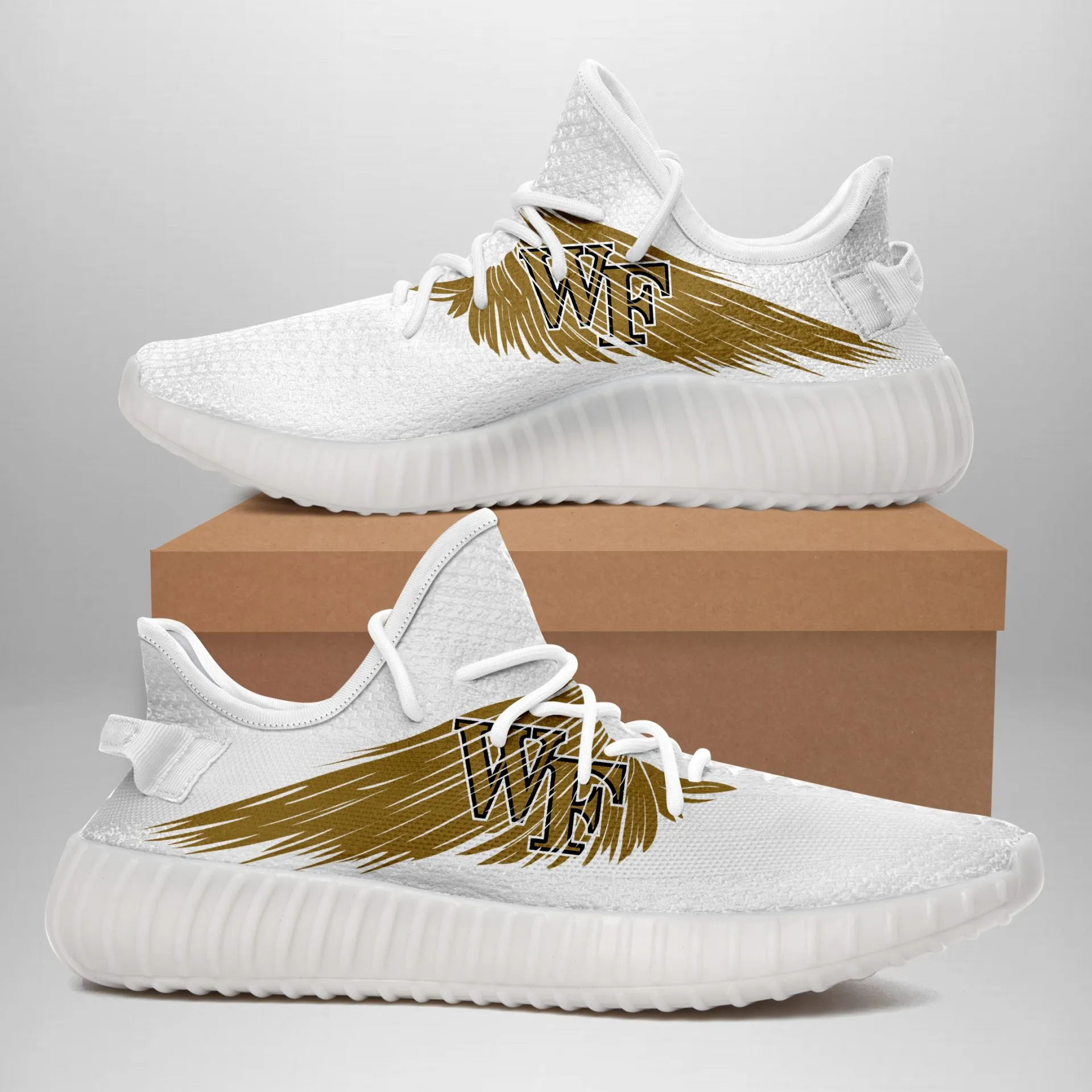 NCAA Wake Forest Demon Deacons Yeezy Boost Shoes For Men And Women 872ZG-4162