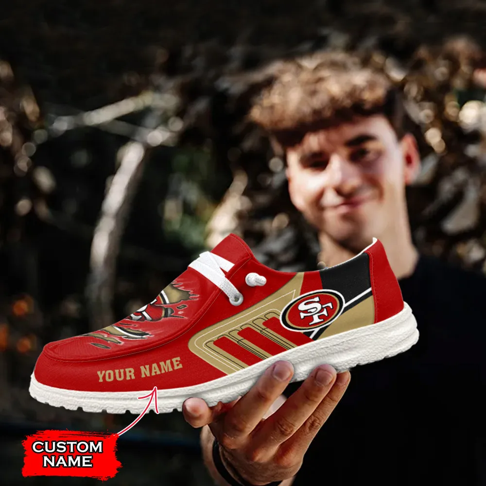 NFL San Francisco 49ers Personalized Hey Dude Shoes For Men And Women 534JN-1561