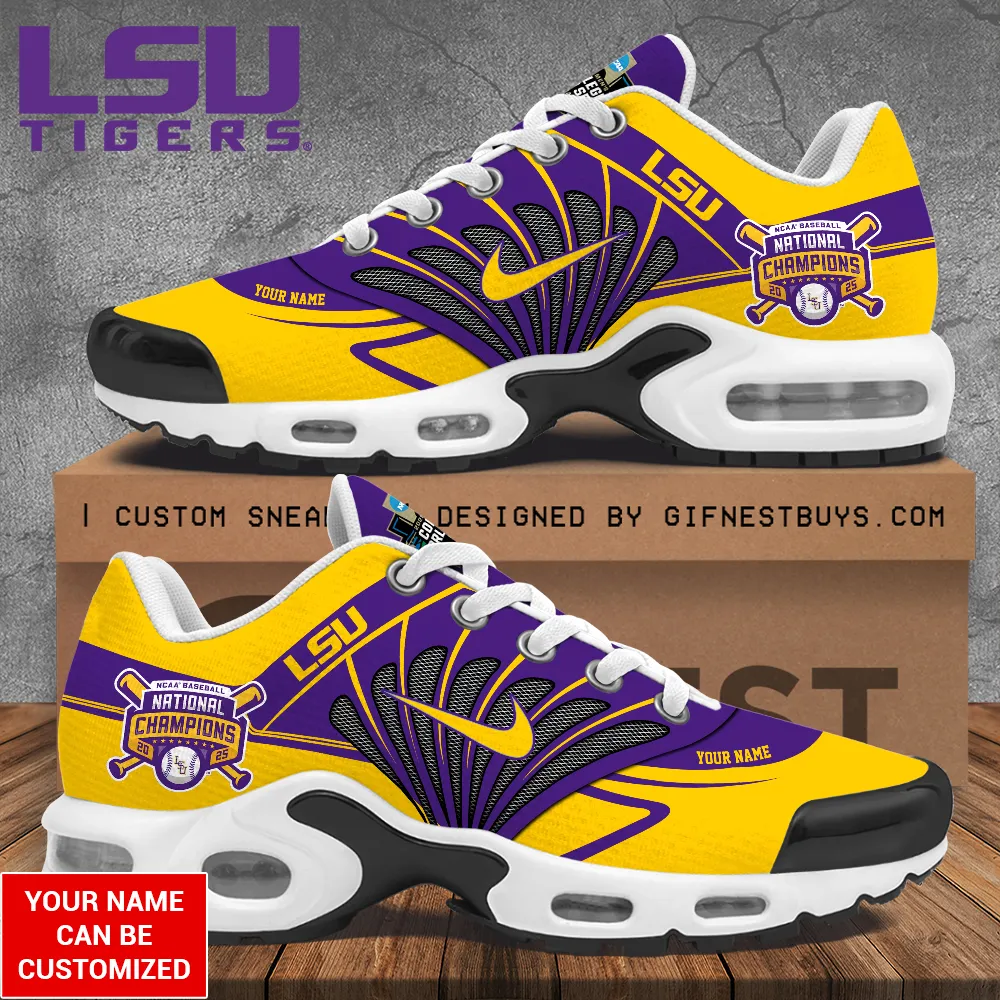NCAA LSU Tigers Team Mix Colors Sport Team TN Air Max Shoes Air Cushion Sneakers 998IM-4573