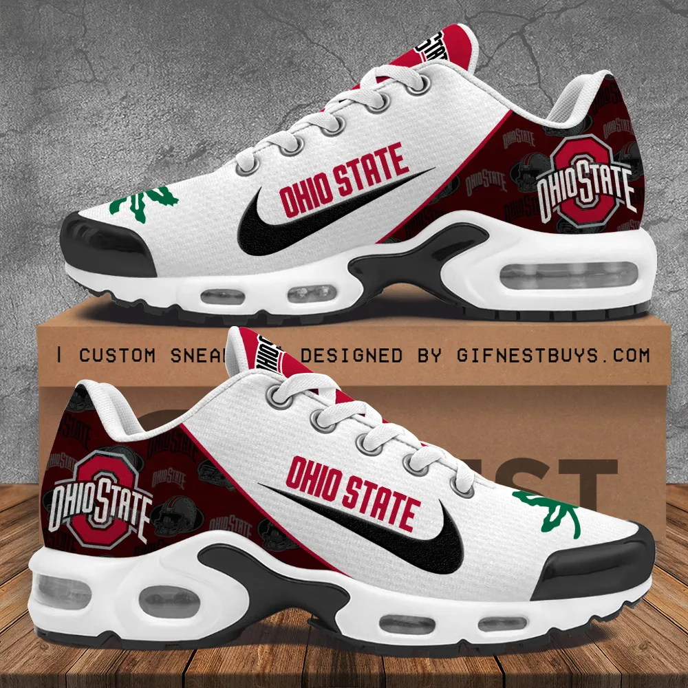 NCAA Ohio State Buckeyes Team Mix Colors Sport Team TN Air Max Shoes Air Cushion Sneakers 653JH-2590